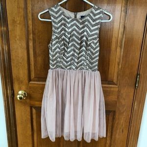 Francesca Blue Rain Champagne Dress